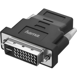 Hama Адаптер HAMA 205169, DVI-D мъжко - HDMI женско, Ultra-HD, 4K, Черен (205169)