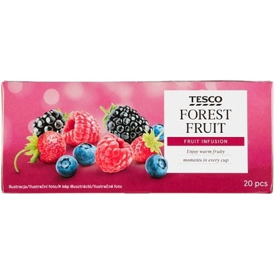 Tesco Forest Fruit bylinno ovocný čaj 20 x 2 g