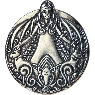 Drakkaria FREYA vikinský stříbrný přívěsek P37166