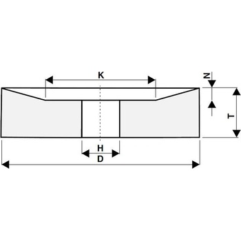 Tyrolit Brusný kotouč 450 / 220 x 50 / 10 x 127 mm 98A60J9V50 T34162969