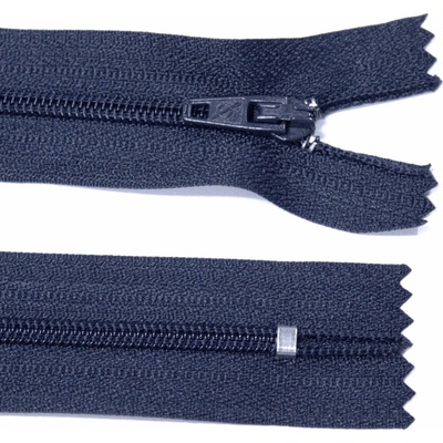 Spirálový zip no.3 nerozepínací 22cm - více barev color: 730 tmavě modrá