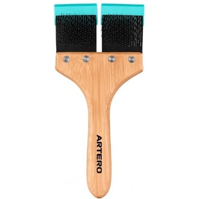 ARTERO nala - ГЪВКАВ СЛИКЕР - ДВОЙНА ГЛАВА, бамбукова дръжка, Испания - p815