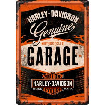 Nostalgic Art Plechová Pohľadnica Harley-Davidson Garage