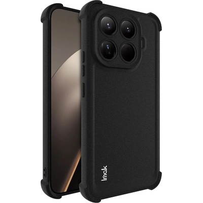 Xiaomi IMAK Калъф за Xiaomi 15T Pro [Протектор в Комплекта] - TPU, Въздушни Възглавници, Удароустойчив- Черен