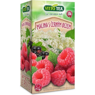 VITTO TEA malina s čiernou bazou 20 x 2 g