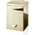 DECOR WALTHER Кошче за отпадъци в баня Corner Soft Close квадратно 26, 5 см злато (0614620)