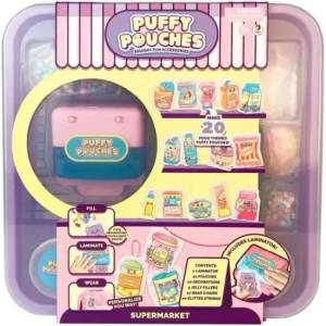 KIDSGRO Pухкави чантички: комплект с пухкави чъмове - супермаркет (hun3597)