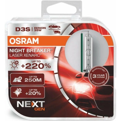 OSRAM XENARC NIGHT BREAKER LASER (NEXT GEN) D3S 35W 2x (66340XNN-HCB)