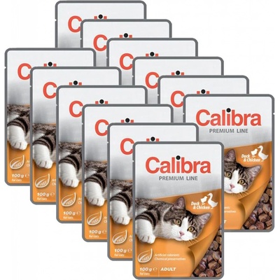 Calibra Cat Adult Duck & Chicken 12 x 100 g