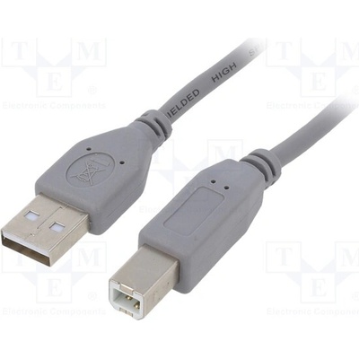 Gembird CCP-USB2-AMBM-6G USB 2.0 A na USB 2.0 B, 1.8m, šedý
