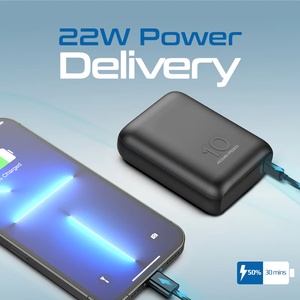 Promate Външна батерия ProMate, Acme-PD20, 22W/ 3.0QC 10000mAh, Ultra Compact - Черна (6959144060446)
