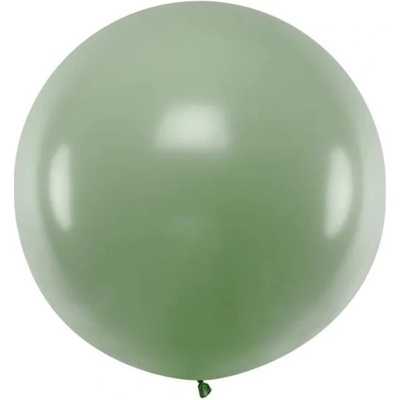 PartyDeco Balón latexový jumbo rozmarýnově zelený 1 m