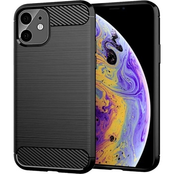 Image 1 of IPhone Anti Shock гръб Carbon за Iphone 12 Mini (2020), Черен (3410)
