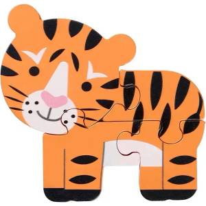 Orange Tree Toys Дървен пъзел- Тигър (ott06979)
