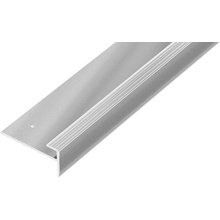 Acara schodová lišta striebro AP45 12x28mm 2,7m 3mm