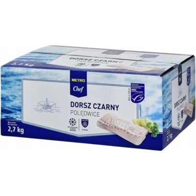 METRO Treska černá IQF mražená 140-180 g 2,7 kg / 3 kg – Zboží Dáma