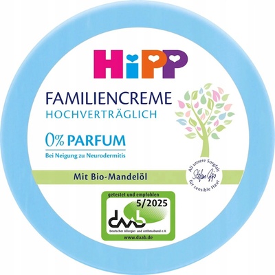 HiPP Rodinný krém sensitive 300 ml
