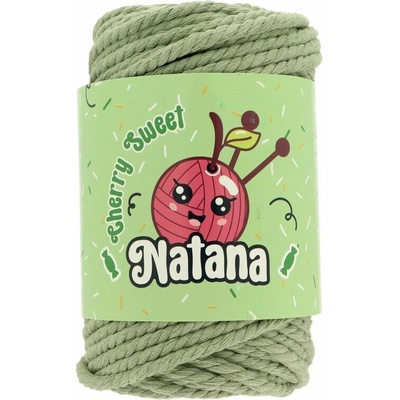 Natana Cherry Sweet rope macrame špagát 48 šalvěj zelený