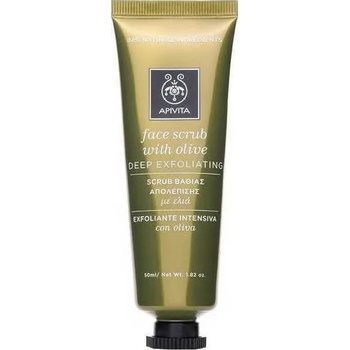 APIVITA Дълбоко ексфолиращ скраб с едри частици от маслинови семки , Apivita Scrub With Olive , 50ml