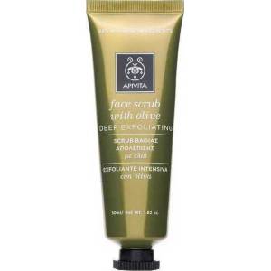 APIVITA Дълбоко ексфолиращ скраб с едри частици от маслинови семки , Apivita Scrub With Olive , 50ml