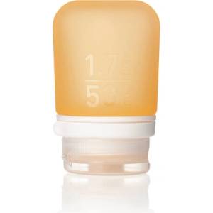 humangear GoToob+ Силиконова бутилка за пътуване / контейнер 53 ml оранжев (072612)