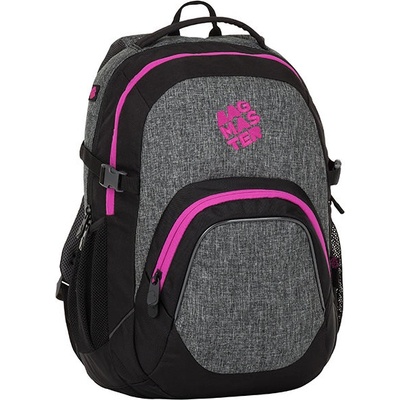 Bagmaster batoh Matrix 8 A čierna/sivá/ružová