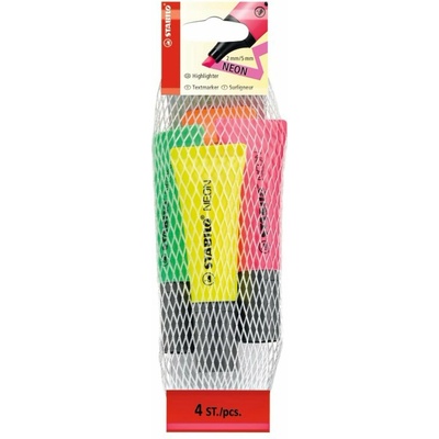 Stabilo Neon 4 ks