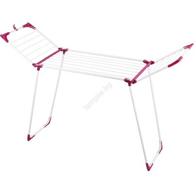 WENKO 3774021100 - Сушилник за дрехи SUMMER DRY 153x76 см бял/розов (WE0412)