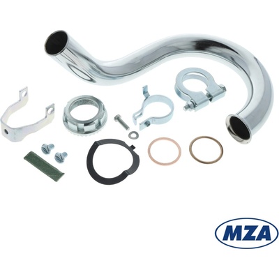 DE (MZA) Koleno výfuku Ø28 mm (sada), STANDARD - Simson S51, S53, S70, S83 Enduro