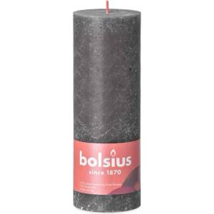 Bolsius Bolsius Polska Sprzedaż sp. z o. o. Цилиндрична свещ Bolsius Rustic Shine Stormy Grey 68x190 мм
