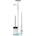 WENKO 23364100 - Четка за WC DEBAR 21x70, 5 cm неръждаема стомана/сатен/бяла (WE0056)