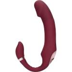 Loveline Shots Loveline Bendable Vibrating Strapless Strap on Merlot Grape