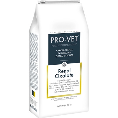 PRO-VET Renal/Oxalate s chronickými poruchami 2,5 kg