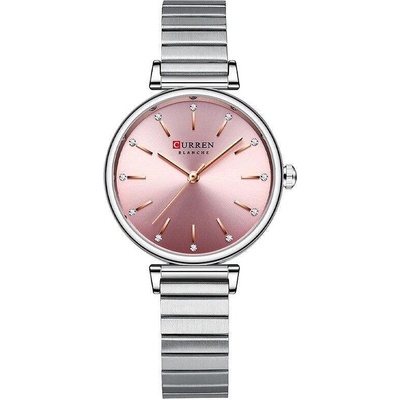 Curren Дамски часовник Curren Starlett, Сребрист / Пепел от рози (CURREN-9081-SILVER)