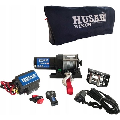 Naviják Husar Winch BST 2500 LBS s ocelovým lanem