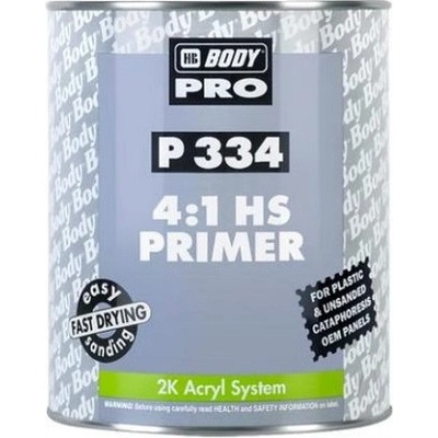 HB BODY PRIMER P334 HS 4:1 4L černá výplň