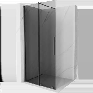Mexen Velar плъзгащ се душ панел Walk-in 85 x 200 см, графит 8 мм, gun metal - 871-085-000-43-95 (871-085-000-43-95)