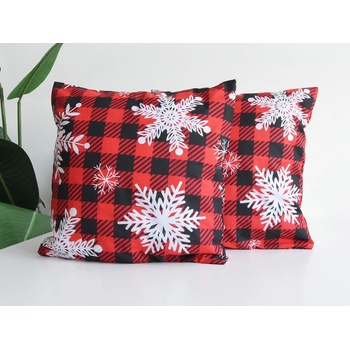 Xpose bavlna ZIMNÉ KÁRO 2ks 40 x 40 cm