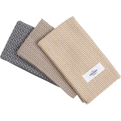 The Organic Company Малки кърпи за съдове The Organic Company 30 x 35 см земен цвят 3 бр (1139-911)