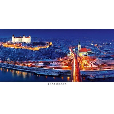 (A6) Pohľadnica panoráma Bratislava e07 (prišla zima)