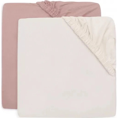 Jollein Prostěradlo napínací Wild Rose/Ivory 40/50x80/90 2 ks