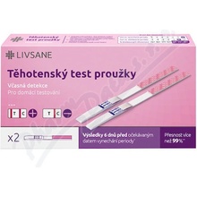 Livsane Test těhotenský včasný proužky 2 ks