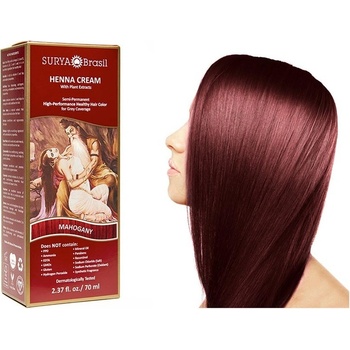 Surya Brasil přírodní barva na vlasy Henna krém mahagon 70 ml