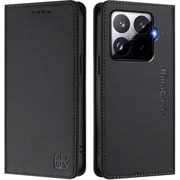 GKK Кожен Калъф с Джобове за Xiaomi 15T Pro, RFID Wallet Case, Черен (5966011762971)