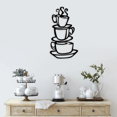ASIR Nástěnná dekorace kov CAFFEE 40 x 75 cm