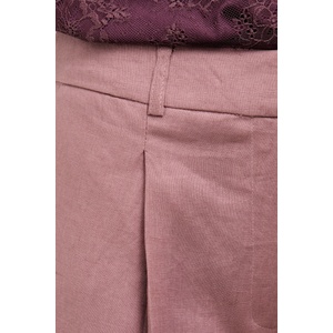 Answear. LAB къс панталон дамски от лен (SR0085) - answear - 119,29 лв