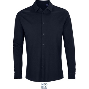 Neoblu 3777 basile men / Мъжка риза с дълъг ръкав от пике - нощно синьо xxxl (24377704613)