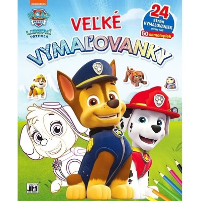 JiriModels Veľké vymaľovánky a samolepky Labková patrola