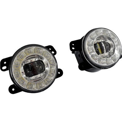 Sada LED mlhových světel, Styl HALO, E9 Evropská homologace, Jeep Wrangler JK – Sleviste.cz