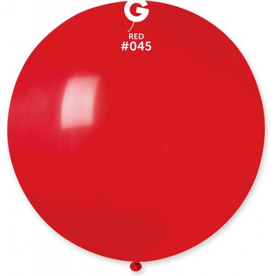 Guľatý pastelový balónik 80 cm červený